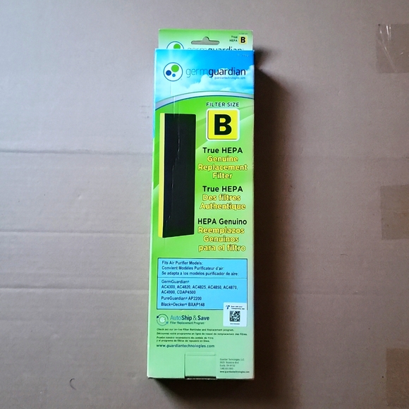 Germ Guardian FLT4825 HEPA GENUINE Air Purifier Replacement Filter B - Picture 6 of 6